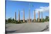 Granite obelisk, Independence Park, Shymkent, South Region, Kazakhstan, Central Asia, Asia-G&M Therin-Weise-Stretched Canvas