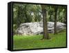 Granite Outcrops in Central Park, Manhattan, New York City, New York, USA-Amanda Hall-Framed Stretched Canvas