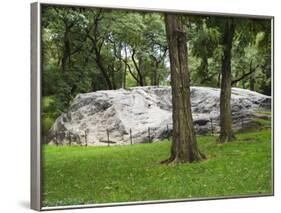 Granite Outcrops in Central Park, Manhattan, New York City, New York, USA-Amanda Hall-Framed Photographic Print