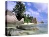 Granite Outcrops, La Digue Island, Seychelles, Africa-Pete Oxford-Stretched Canvas