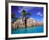 Granite Outcrops, La Digue Island, Seychelles, Africa-Pete Oxford-Framed Photographic Print
