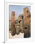 Granite Pillars with Lotus and Papyrus Decoration, Temple of Amun-Re, Karnak, Egypt, 20th Century-null-Framed Giclee Print