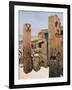 Granite Pillars with Lotus and Papyrus Decoration, Temple of Amun-Re, Karnak, Egypt, 20th Century-null-Framed Giclee Print