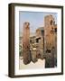 Granite Pillars with Lotus and Papyrus Decoration, Temple of Amun-Re, Karnak, Egypt, 20th Century-null-Framed Giclee Print