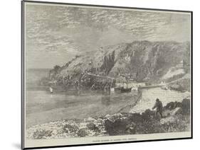 Granite Quarries at Lamorna Cove, Cornwall-R. Dudley-Mounted Giclee Print