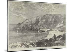 Granite Quarries at Lamorna Cove, Cornwall-R. Dudley-Mounted Giclee Print