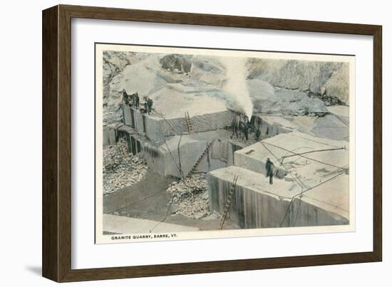 Granite Quarry, Barre, Vermont-null-Framed Art Print