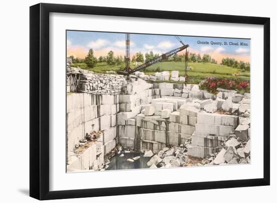 Granite Quarry, St. Cloud, Minnesota-null-Framed Art Print