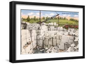 Granite Quarry, St. Cloud, Minnesota-null-Framed Art Print