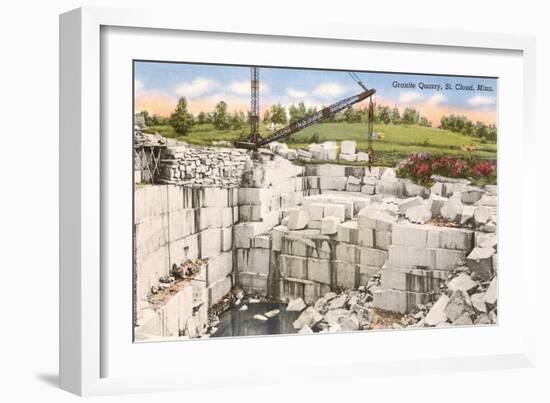 Granite Quarry, St. Cloud, Minnesota-null-Framed Art Print