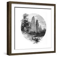 Granite Rocks, Betts Camp, Mount Kosciuszko, New South Wales, Australia, 1886-W Macleod-Framed Giclee Print