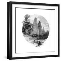 Granite Rocks, Betts Camp, Mount Kosciuszko, New South Wales, Australia, 1886-W Macleod-Framed Giclee Print
