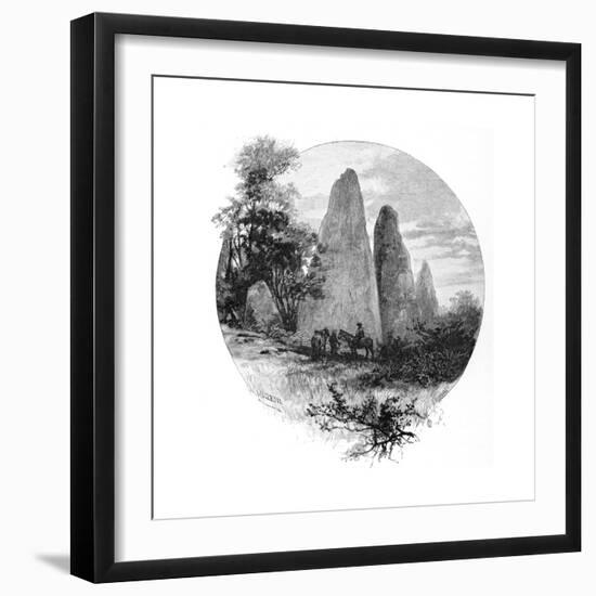 Granite Rocks, Betts Camp, Mount Kosciuszko, New South Wales, Australia, 1886-W Macleod-Framed Giclee Print