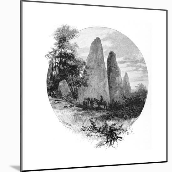 Granite Rocks, Betts Camp, Mount Kosciuszko, New South Wales, Australia, 1886-W Macleod-Mounted Giclee Print