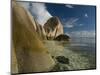 Granite Rocks on World Famous Beach, Source D'Argent, La Digue, Seychelles, Indian Ocean, Africa-Michael Runkel-Mounted Photographic Print