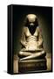 Granite Statue of a Seated Ancient Egyptian Scribe, from Karnak, 17-18th Dynasty, C1500 Bc-null-Framed Stretched Canvas