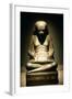 Granite Statue of a Seated Ancient Egyptian Scribe, from Karnak, 17-18th Dynasty, C1500 Bc-null-Framed Photographic Print