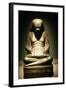 Granite Statue of a Seated Ancient Egyptian Scribe, from Karnak, 17-18th Dynasty, C1500 Bc-null-Framed Photographic Print