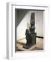 Granite Statue of Horemheb before God Amon-null-Framed Premium Giclee Print