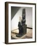 Granite Statue of Horemheb before God Amon-null-Framed Giclee Print