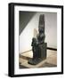 Granite Statue of Horemheb before God Amon-null-Framed Giclee Print