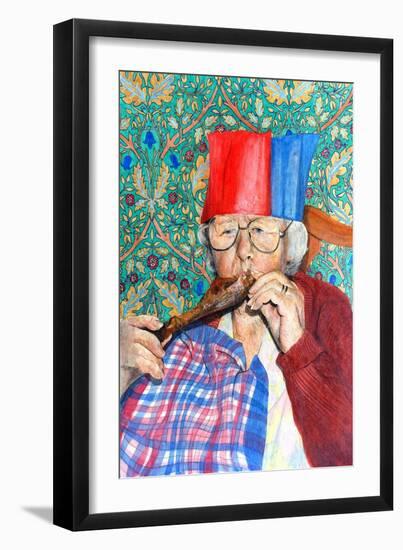 Granny Eats the Christmas Goose Leg-Tony Todd-Framed Giclee Print