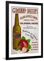 Granny Smith's Hard Apple Cider Vintage Sign-Lantern Press-Framed Art Print