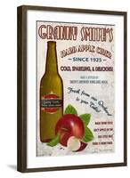 Granny Smith's Hard Apple Cider Vintage Sign-Lantern Press-Framed Art Print