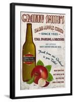 Granny Smith's Hard Apple Cider Vintage Sign-Lantern Press-Framed Art Print