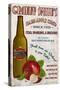 Granny Smith's Hard Apple Cider Vintage Sign-Lantern Press-Stretched Canvas