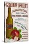 Granny Smith's Hard Apple Cider Vintage Sign-Lantern Press-Stretched Canvas