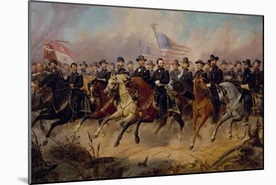 Grant and His Generals, 1865-Ole Peter Hansen Balling-Mounted Giclee Print