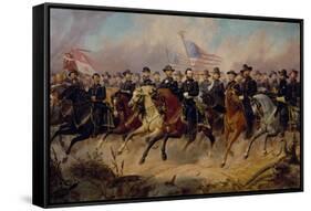 Grant and His Generals, 1865-Ole Peter Hansen Balling-Framed Stretched Canvas