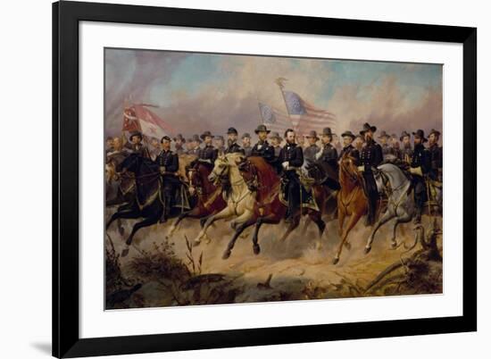 Grant and His Generals, 1865-Ole Peter Hansen Balling-Framed Giclee Print