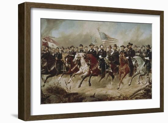 Grant and His Generals-Peter Hansen Balling-Framed Giclee Print