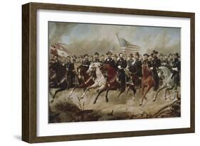 Grant and His Generals-Peter Hansen Balling-Framed Giclee Print