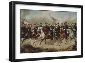 Grant and His Generals-Peter Hansen Balling-Framed Giclee Print