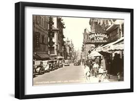 Grant Avenue, Chinatown, San Francisco, California-null-Framed Art Print