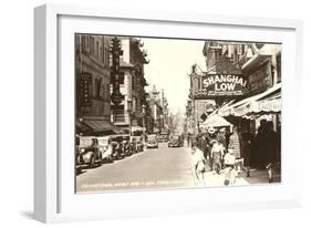 Grant Avenue, Chinatown, San Francisco, California-null-Framed Art Print