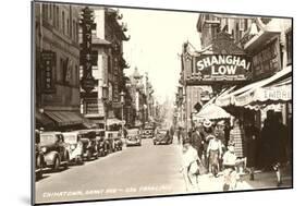 Grant Avenue, Chinatown, San Francisco, California-null-Mounted Art Print