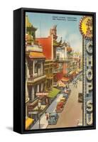 Grant Avenue, Chinatown, San Francisco, California-null-Framed Stretched Canvas