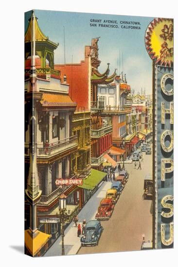 Grant Avenue, Chinatown, San Francisco, California-null-Stretched Canvas