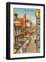 Grant Avenue, Chinatown, San Francisco, California-null-Framed Art Print