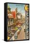 Grant Avenue, Chinatown, San Francisco, California-null-Framed Stretched Canvas