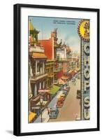 Grant Avenue, Chinatown, San Francisco, California-null-Framed Art Print
