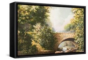 Grant Park Bridge-Bruce Nawrocke-Framed Stretched Canvas