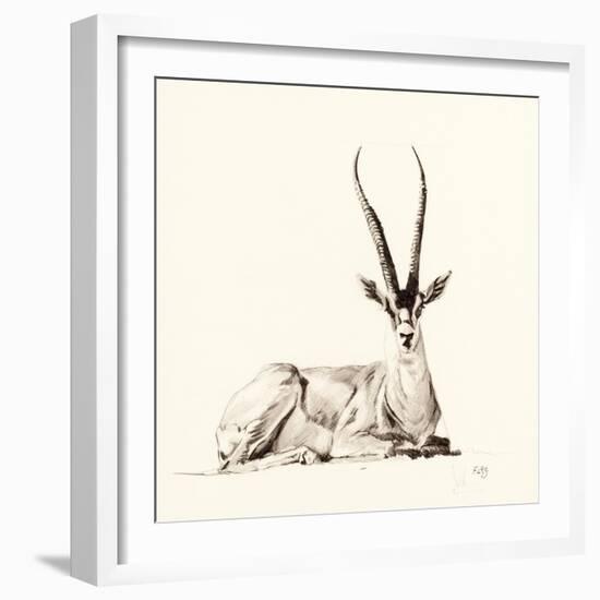 Grant's Gazelle, 2012,-Francesca Sanders-Framed Giclee Print