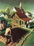 "Re print of "Spring 1942"," Saturday Evening Post Cover, April 18, 1942-Grant Wood-Giclee Print