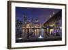 Granville Bridge, Vancouver, British Columbia, Canada-Walter Bibikow-Framed Photographic Print