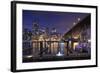 Granville Bridge, Vancouver, British Columbia, Canada-Walter Bibikow-Framed Photographic Print